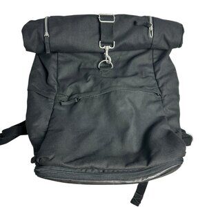 Ikea Forenkla Commuter Roll Top Backpack Weekender Travel Bag Black Large